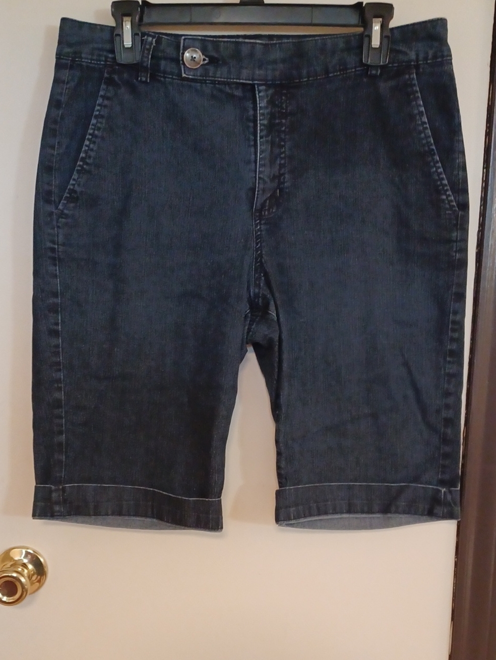 Bandolino Dark Blue Denim Walking Shorts